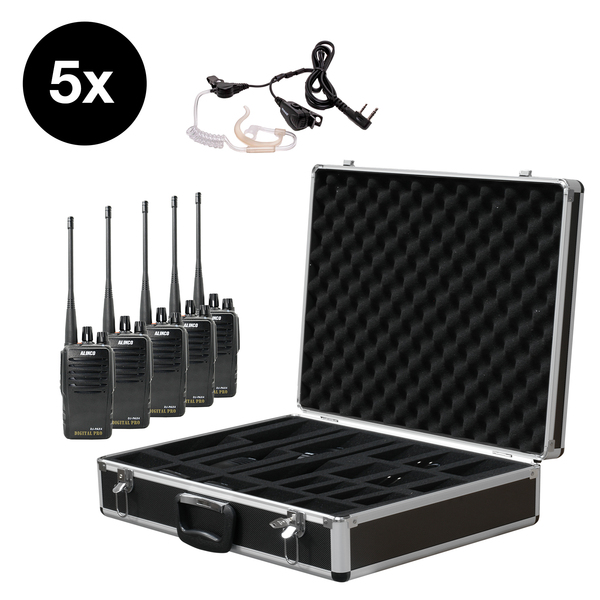 Vorschau ALINCO 5er Team-Set DJ-PAX-4 mit KEP-24-VK im Funkkoffer