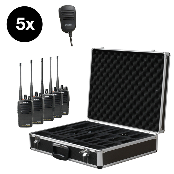 Vorschau ALINCO 5er Team-Set DJ-PAX-4 mit KEP-360-K im Funkkoffer