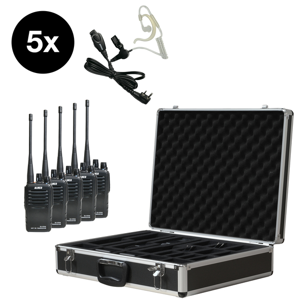 Vorschau ALINCO 5er Team-Set DJ-VX-46E mit KEP-24-AL im Funkkoffer