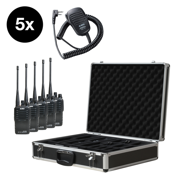 Vorschau ALINCO 5er Team-Set DJ-VX-46E mit EMS-76 im Funkkoffer