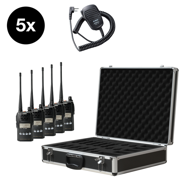 Vorschau ALINCO 5er Team-Set DJ-A-446 mit EMS-76 im Funkkoffer