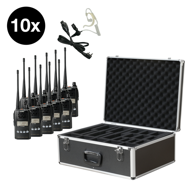 Vorschau ALINCO 10er Team-Set DJ-A-446 mit KEP-24-AL im Funkkoffer