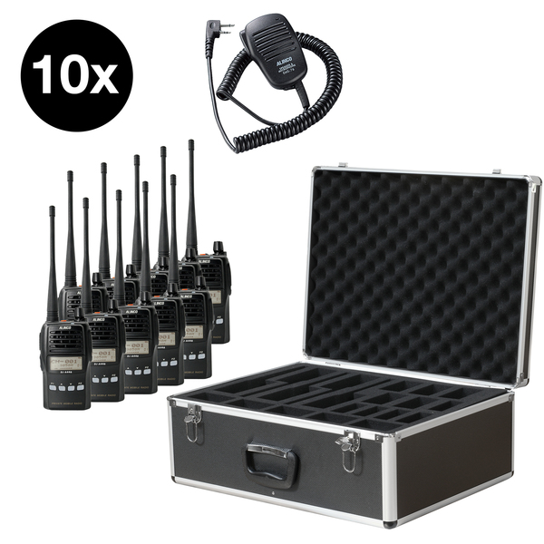 Vorschau ALINCO 10er Team-Set DJ-A-446 mit EMS-76 im Funkkoffer