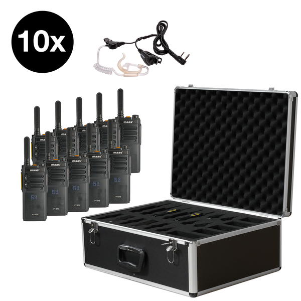 Vorschau MAAS 10er Team-Set PT-375 mit KEP-24-VK im Funkkoffer