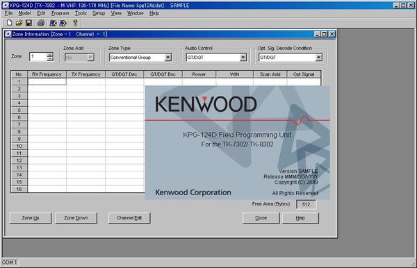 Vorschau KENWOOD KPG-124D Programmiersoftware TK-7302 /8302