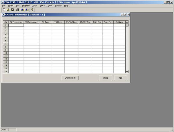 Vorschau KENWOOD KPG-129-D Programmiersoftware NXR-710/810